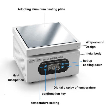 BY1515 Hot Plate Heating Station (150x150 mm) - Elektor