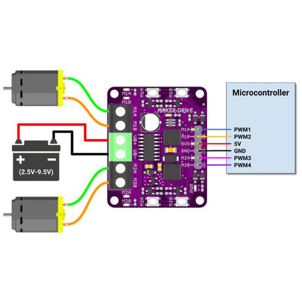 Cytron Maker Drive - H - Bridge Motor Driver - Elektor