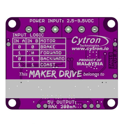 Cytron Maker Drive - H - Bridge Motor Driver - Elektor