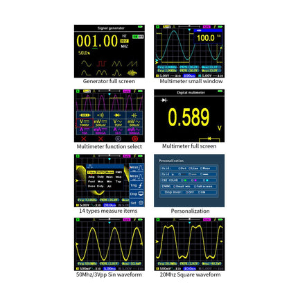 DSO3D12 (3 - in - 1) 2 - ch Oscilloscope (120 MHz) + Multimeter + Signal Generator - Elektor