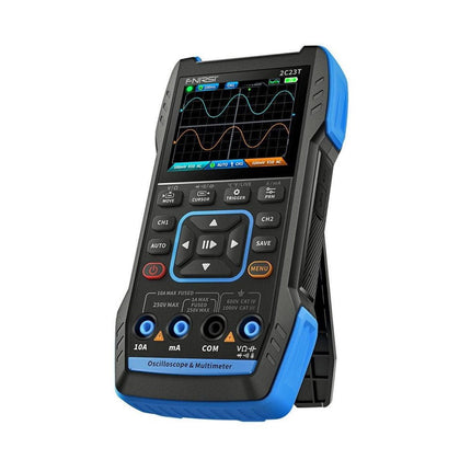 FNIRSI 2C23T (3 - in - 1) 2 - ch Oscilloscope (10 MHz) + Multimeter + Signal Generator - Elektor