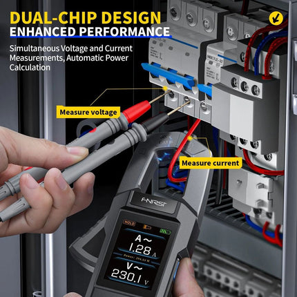 FNIRSI DMC - 100 True RMS Smart Clamp Meter (600 A) - Elektor