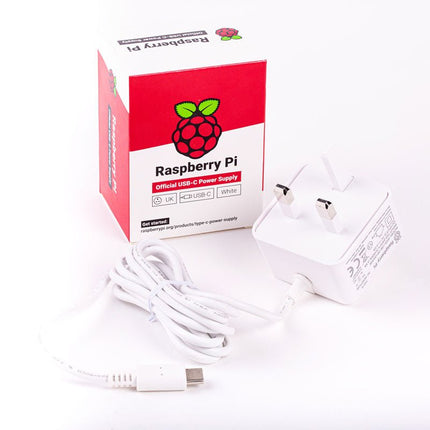 Official UK Power Supply for Raspberry Pi 4 (white) - Elektor