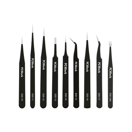 PCW08G Tweezers Set (9 pieces) - Elektor