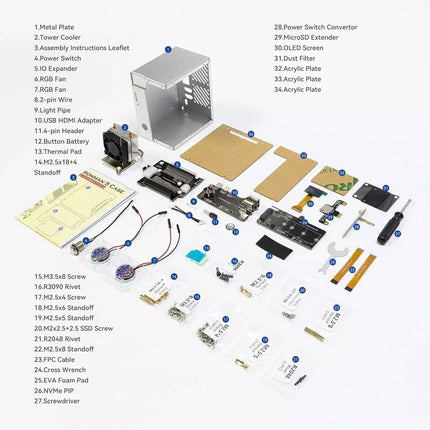 Pironman 5 NVMe M.2 SSD PCIe Mini PC Case for Raspberry Pi 5 - Elektor