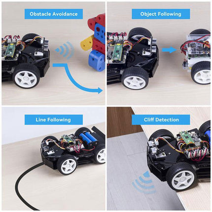 SunFounder 4WD Robot Car Kit for Raspberry Pi Pico - Elektor