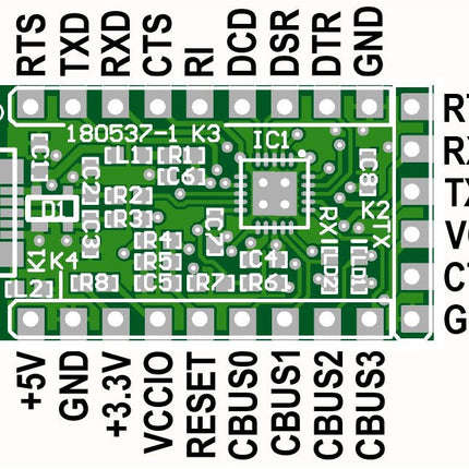 USB - RS232 Converter (FT231X BoB) - Elektor