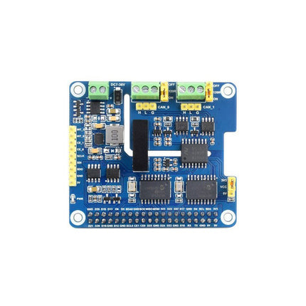 Waveshare 2 - ch Isolated CAN Bus Expansion HAT for Raspberry Pi - Elektor